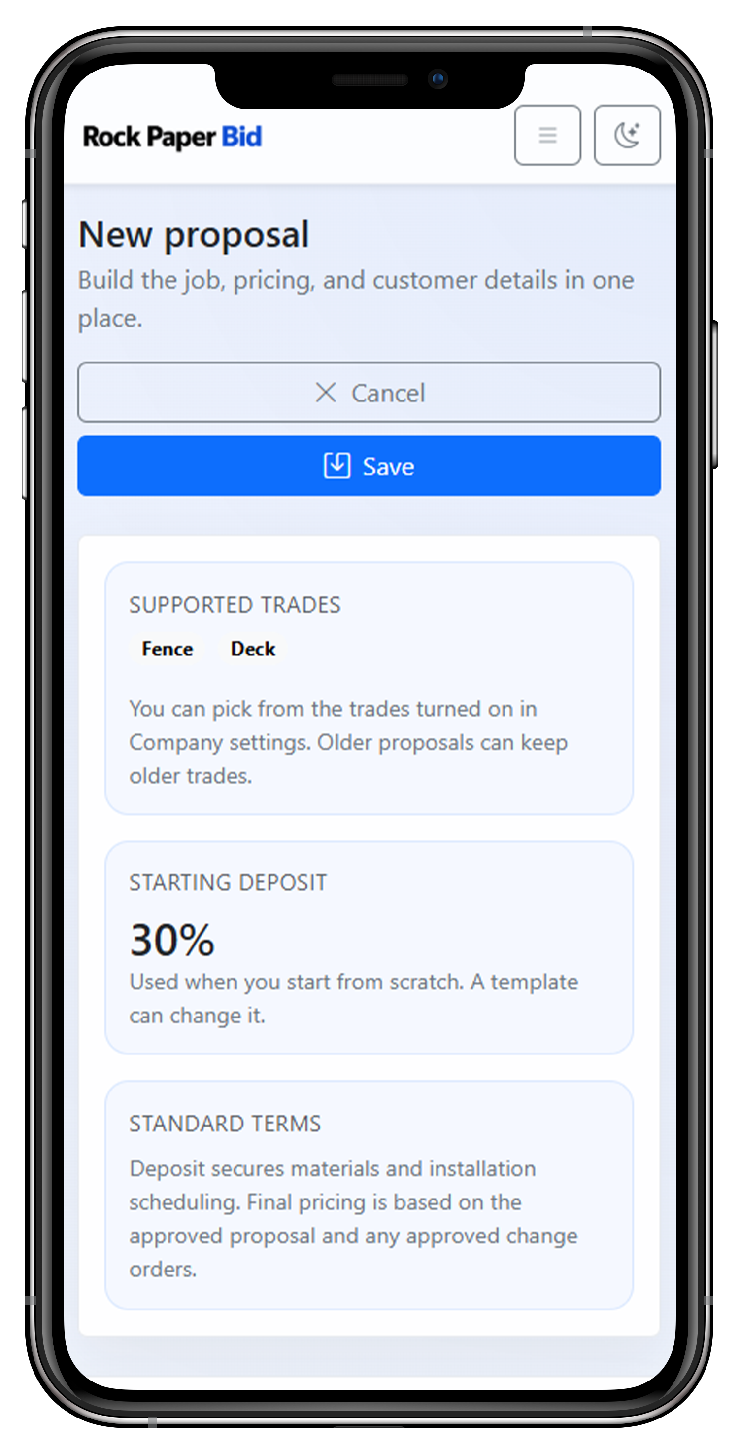 App screen mockup right